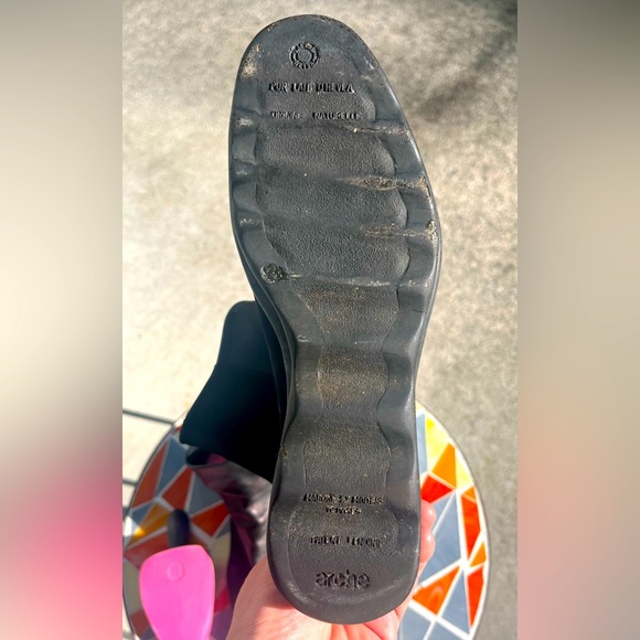 Women’s Arche Leather/Suede boots, Size 7, Plant derived sole, Made in France - Picture 6 of 9